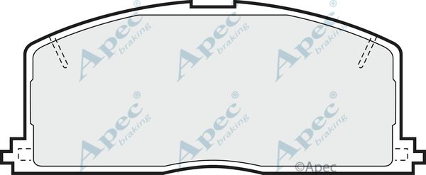 APEC BRAKING Комплект тормозных колодок, дисковый тормоз PAD421